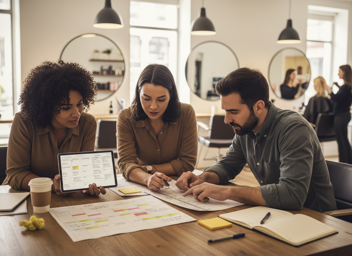 Salon team scheduling Salon team scheduling