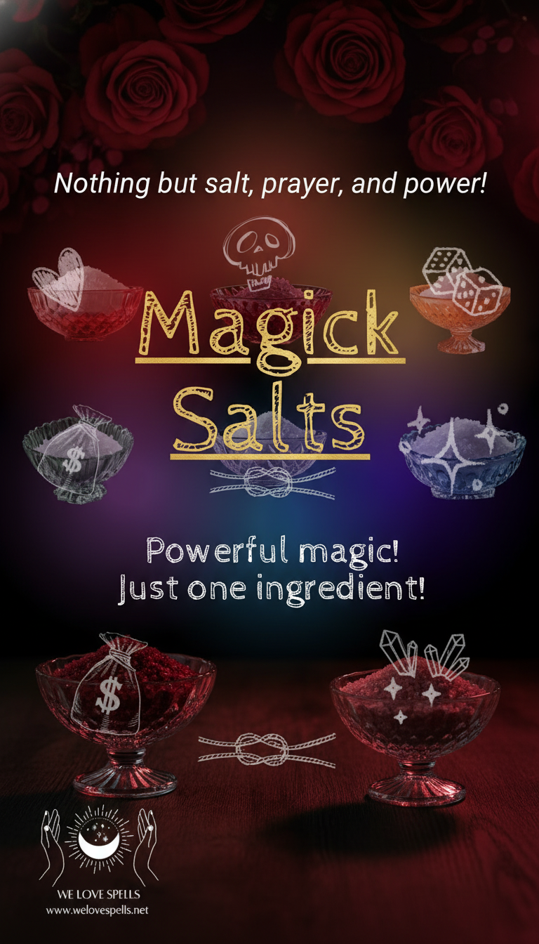 Manifesting energy with salt spell