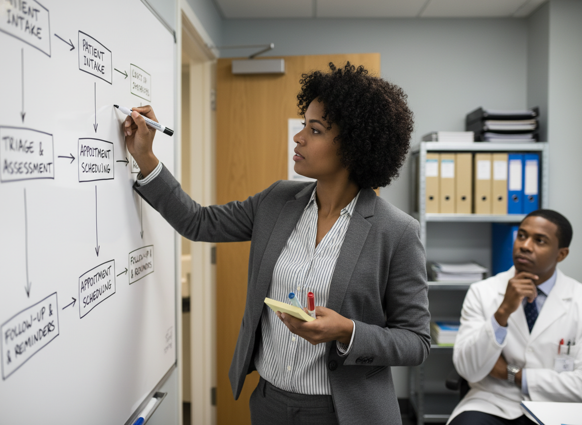 Clinic planning whiteboard Clinic planning whiteboard