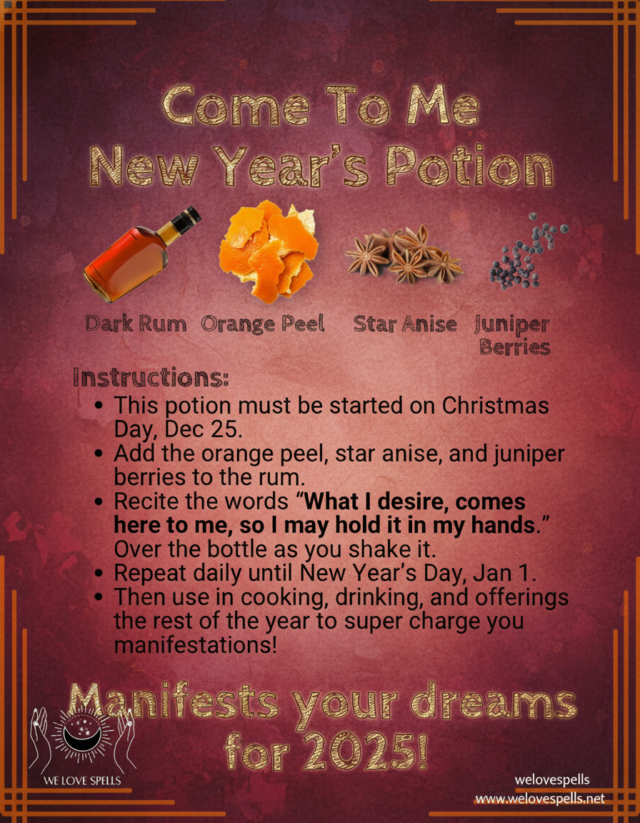 manifestation potion hoodoo formula bottle