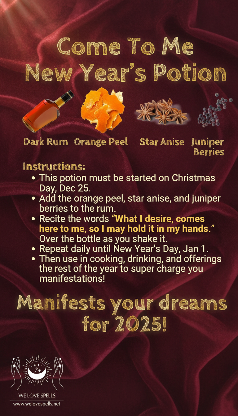 using manifestation potion for spellwork