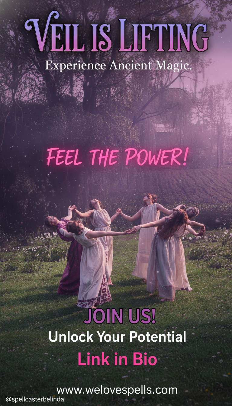 A witch preparing a Samhain ritual with herbs and crystals