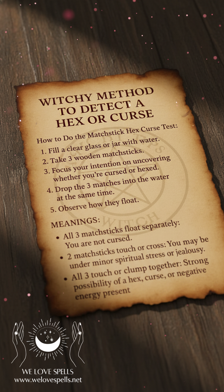 Witch performing protection ritual with candles