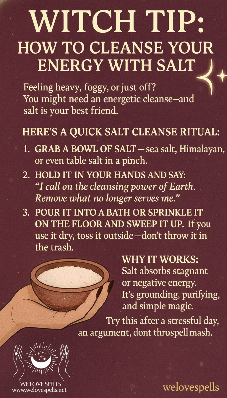 Salt cleansing bath ritual for energy and aura healing