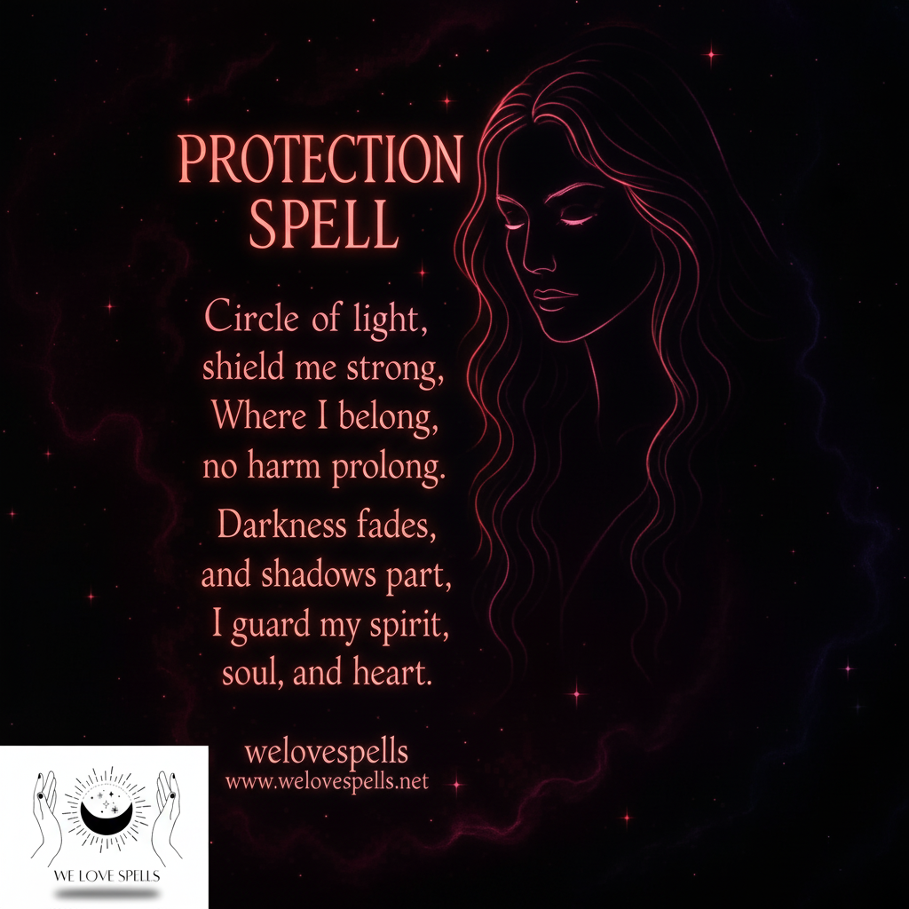protection spell candle ritual image