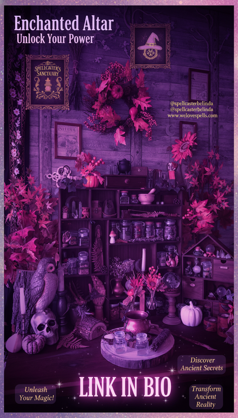 Witch performing Samhain Ritual during Mercury Retrograde