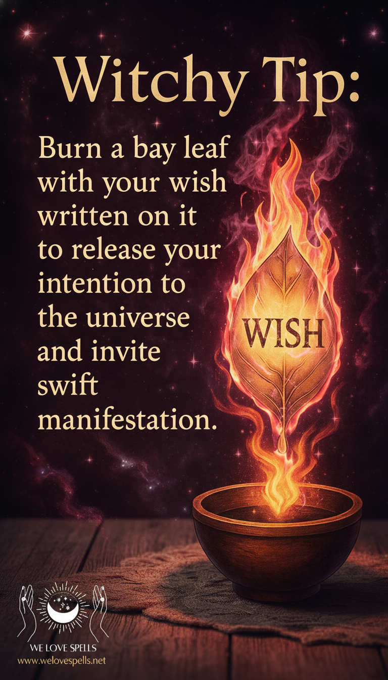 witch manifesting under moonlight with candles and herbs