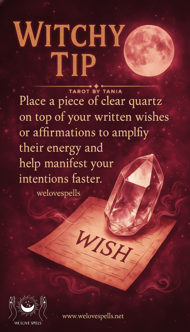 Witchy daily rituals with herbs, crystals, and self-love practices