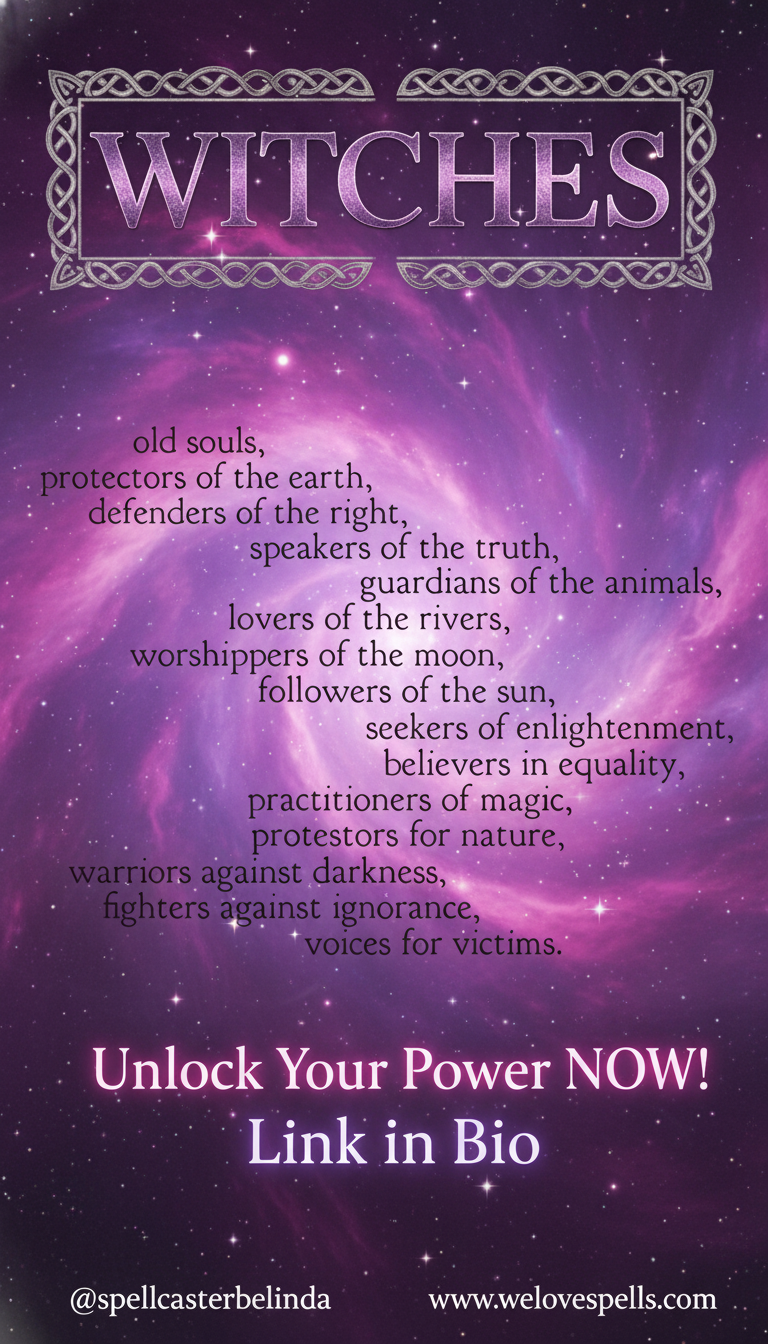 Woman embracing witchy wisdom with crystals and moonlight energy