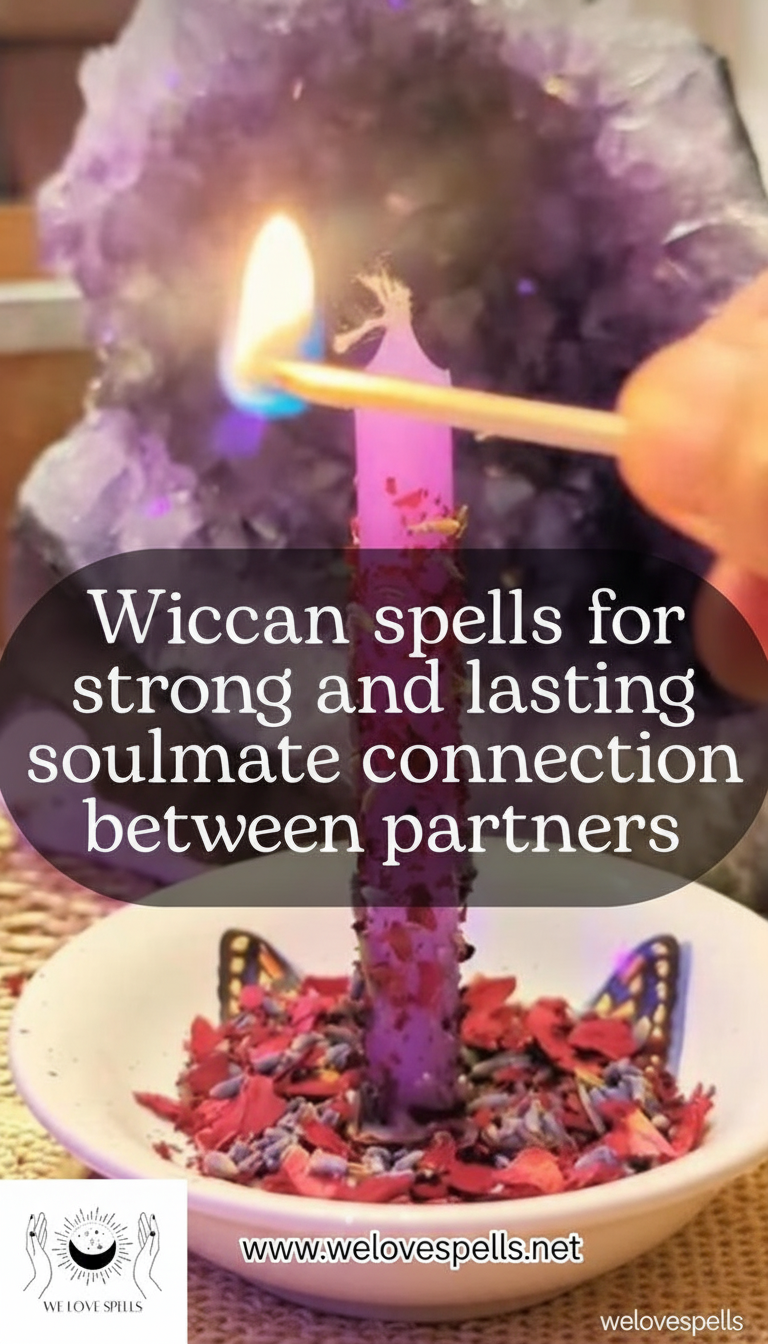 Wiccan candle magic for spiritual connection