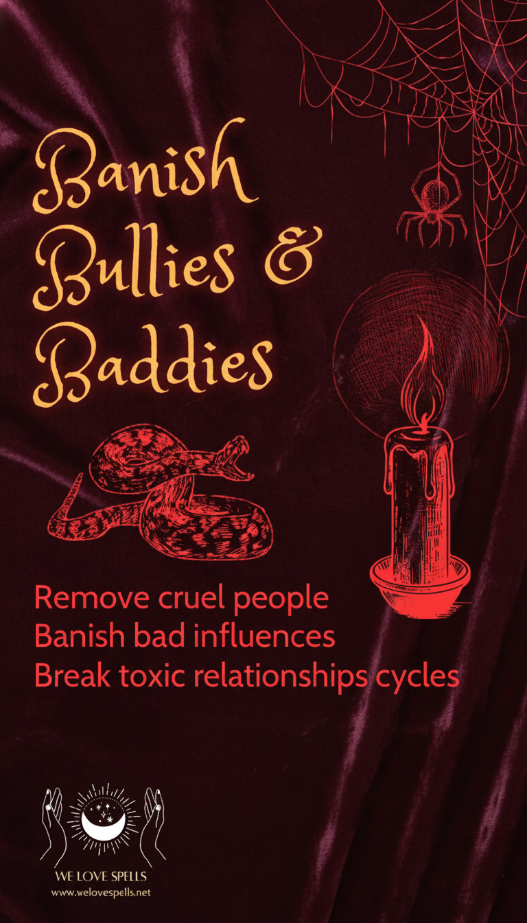protection spell candles and herbs to banish bullies