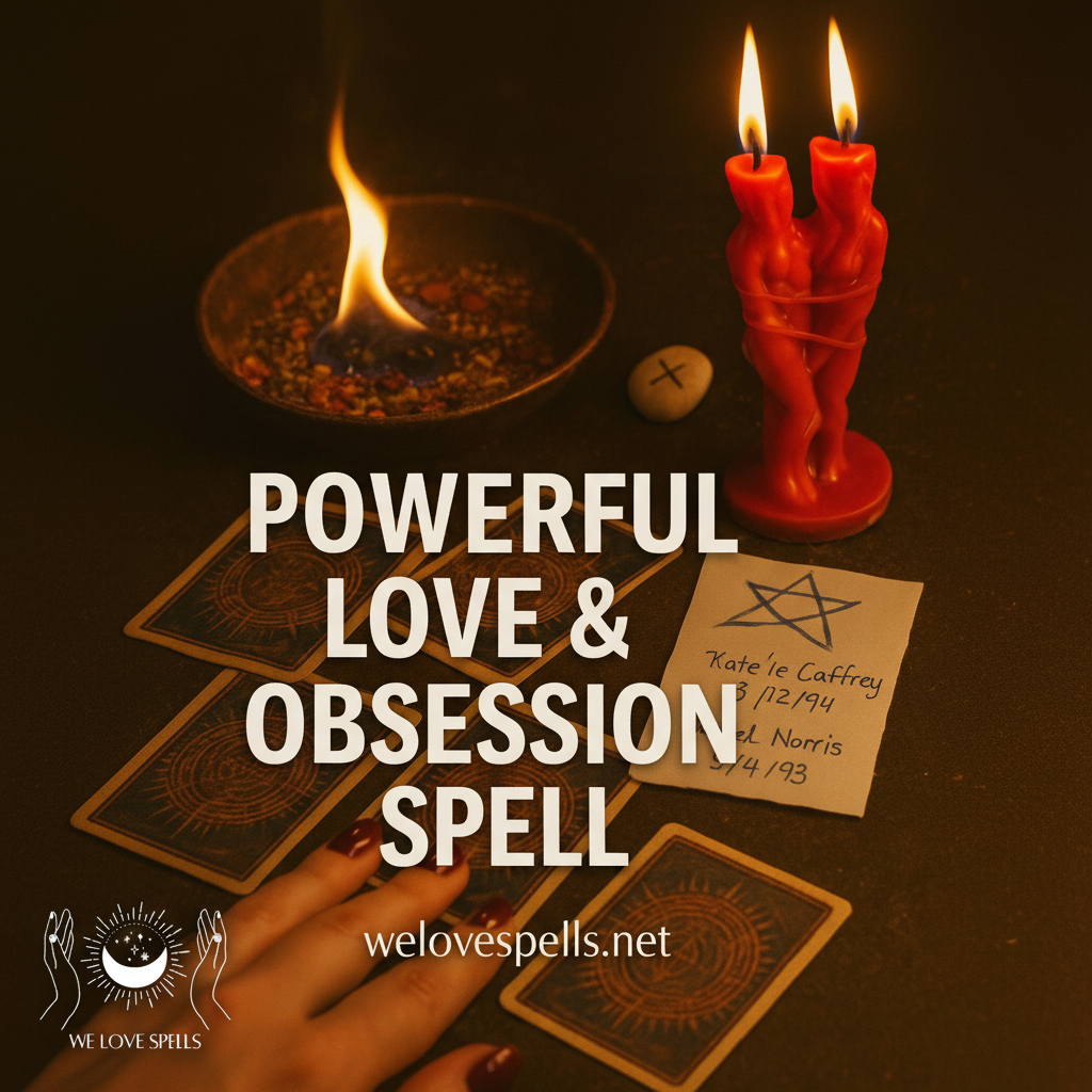 Powerful Love and Obsession Spell Candle Ritual