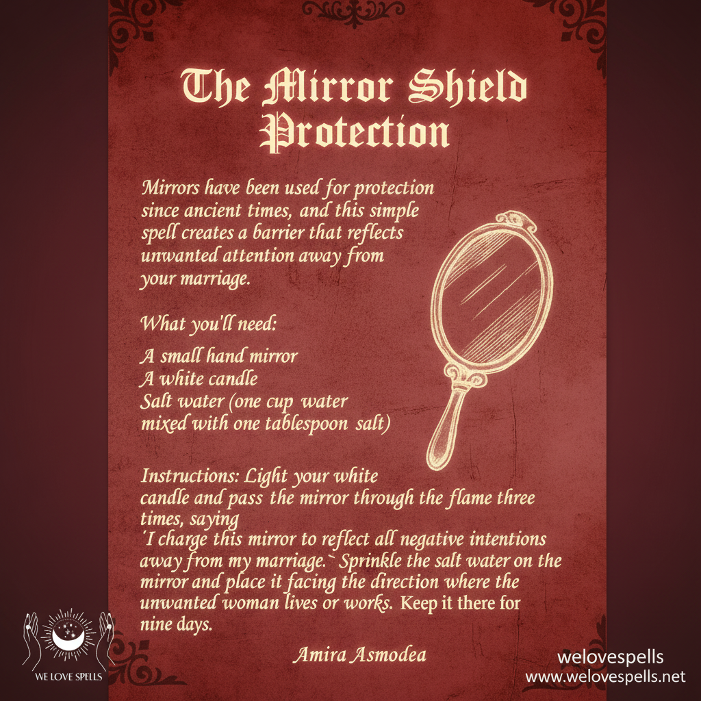 Mirror Shield Protection Spell for Energy Defense Mirror Shield Protection Spell