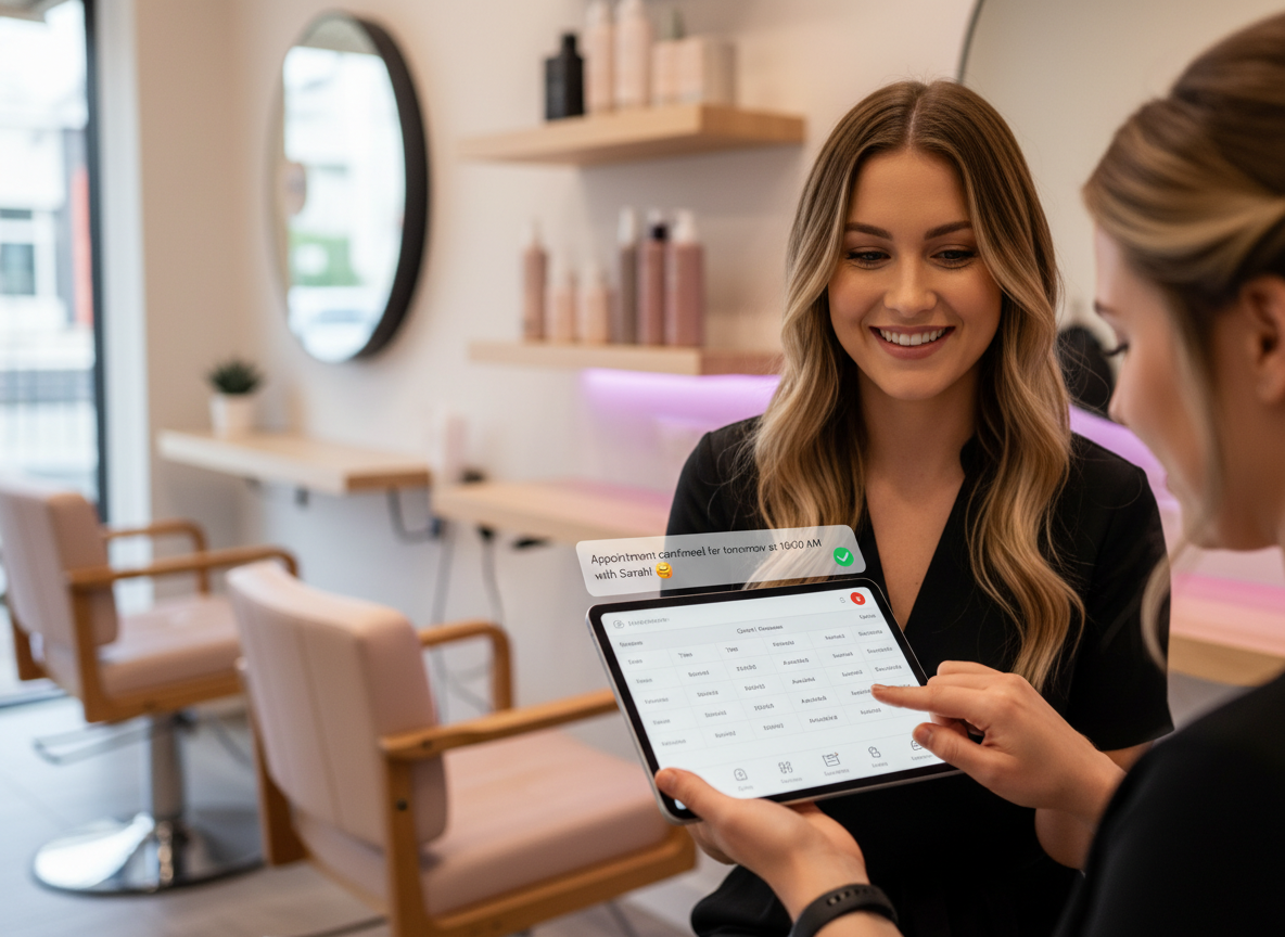 Hairspa booking tablet Hairspa booking tablet
