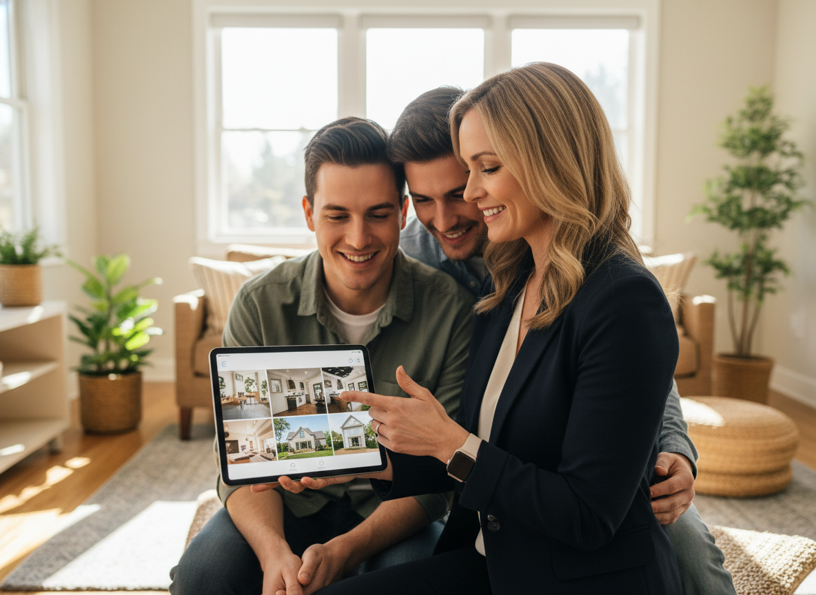 Agent showing property Agent showing property