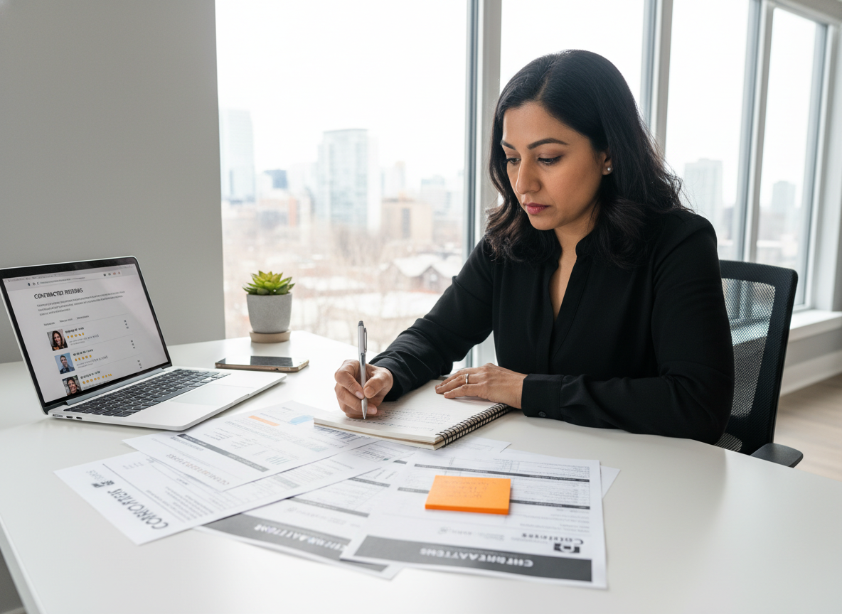 Comparing renovation quotes and profiles