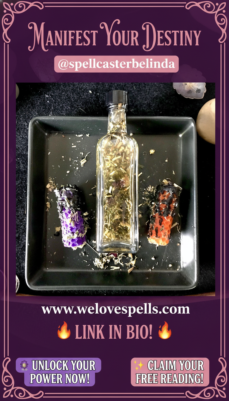 Herbal Samhain oil preparation for witchcraft rituals