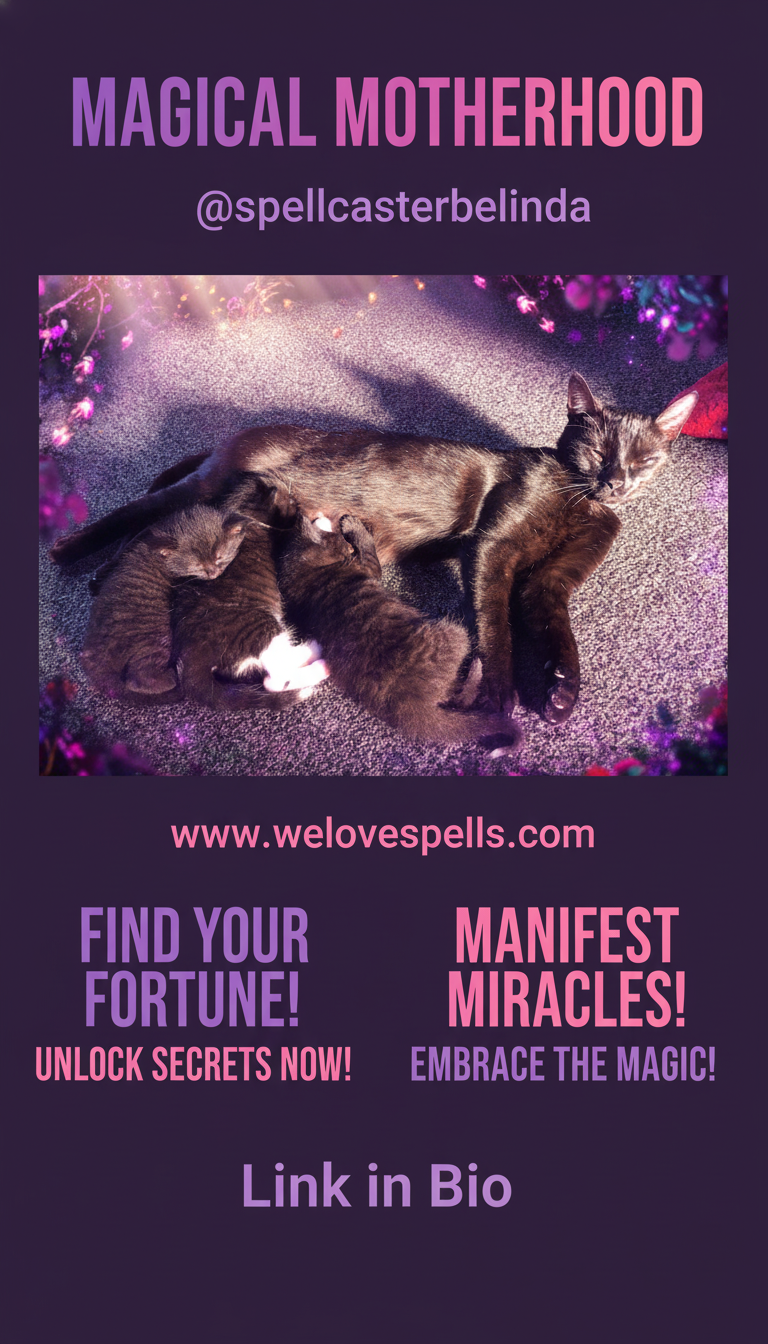 Playful kittens exploring and cuddling with their mother