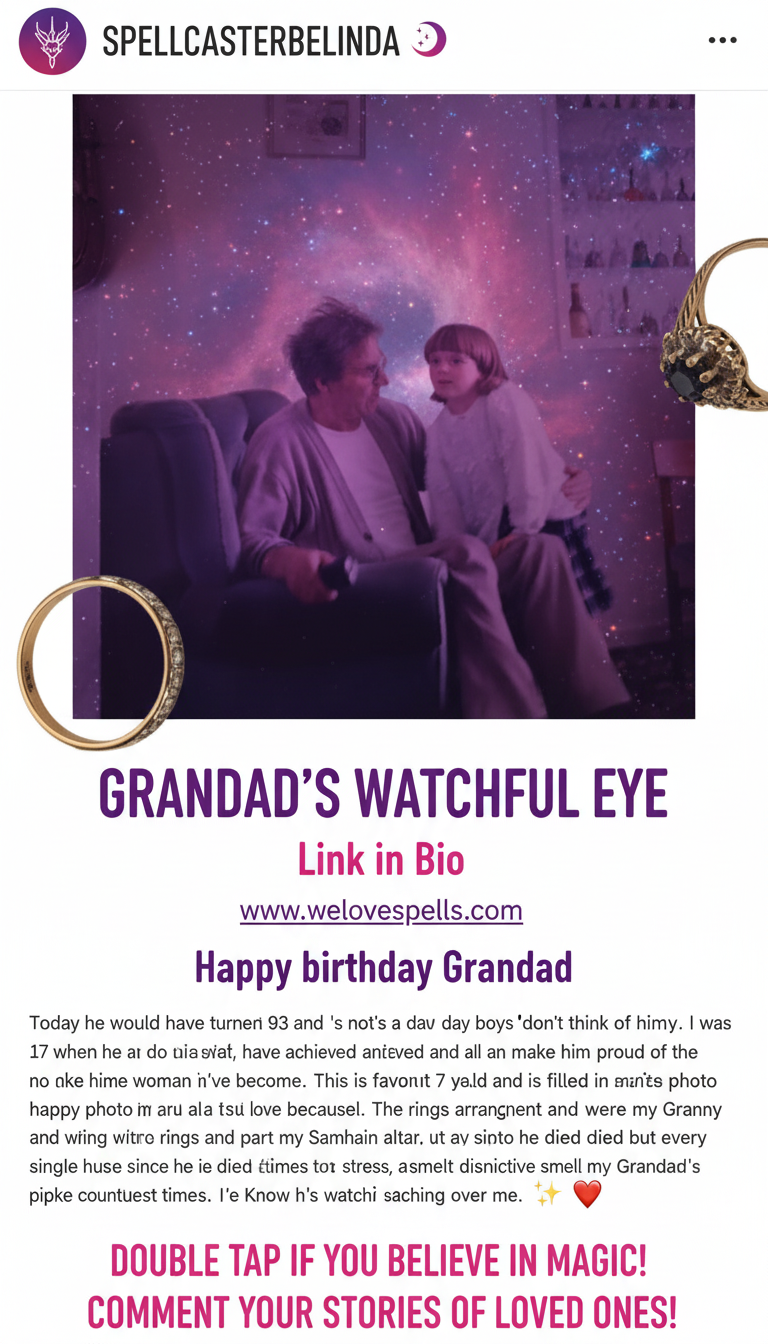 Spiritual remembrance honoring my grandfather's legacy