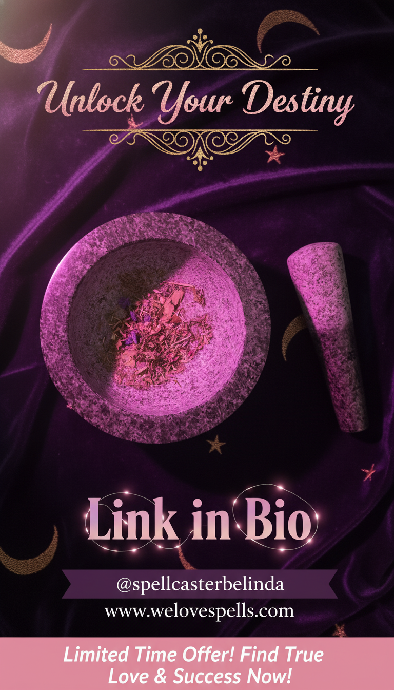 Testing the mortar and pestle for creating aromatic love spells