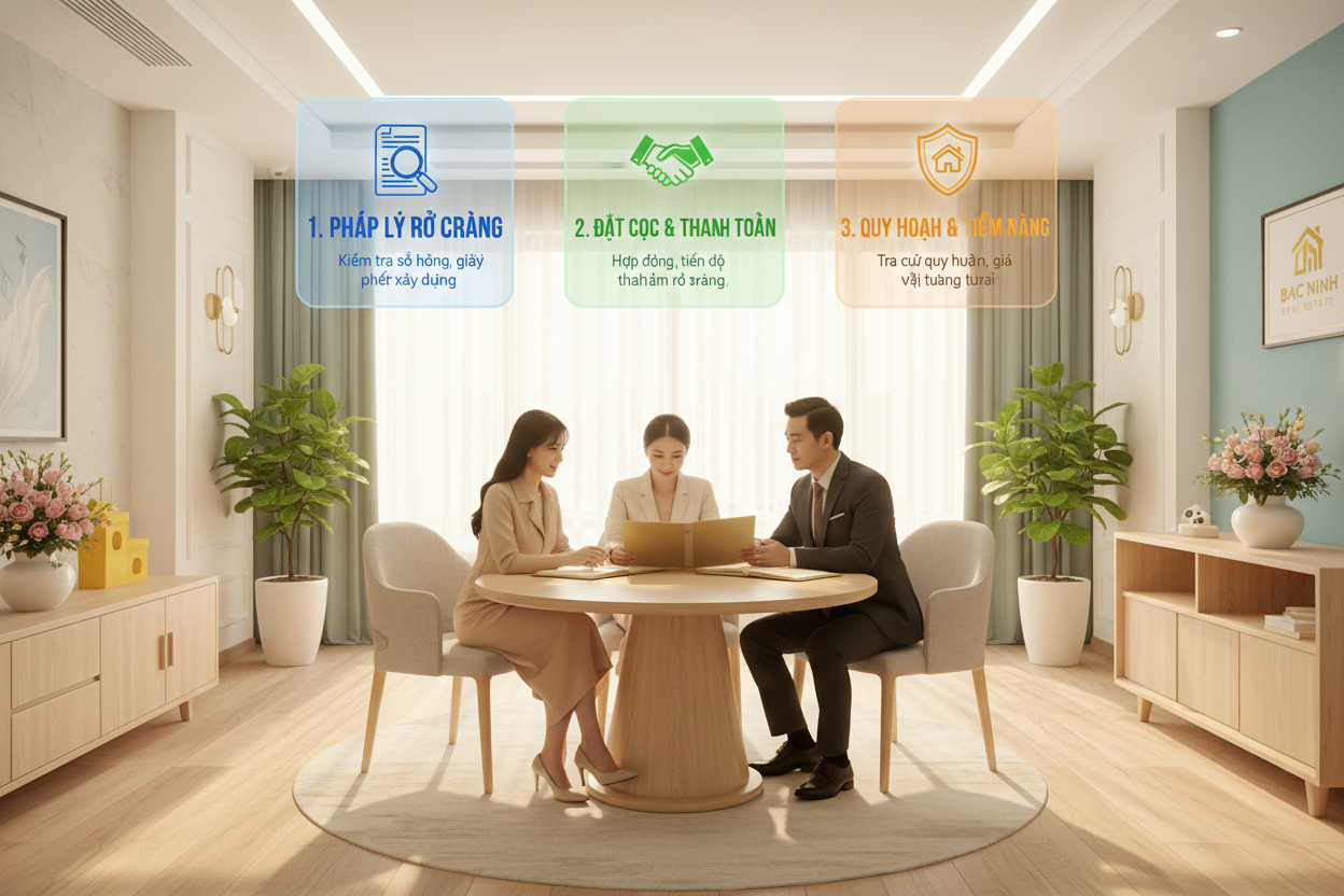 3. Lưu ý quan trọng khi giao dịch nhà đất Bắc Ninh