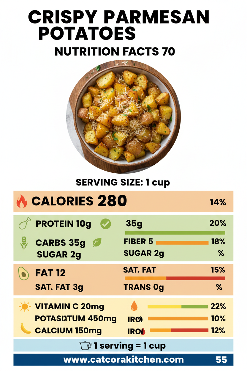 Crispy Parmesan Potatoes nutritional information