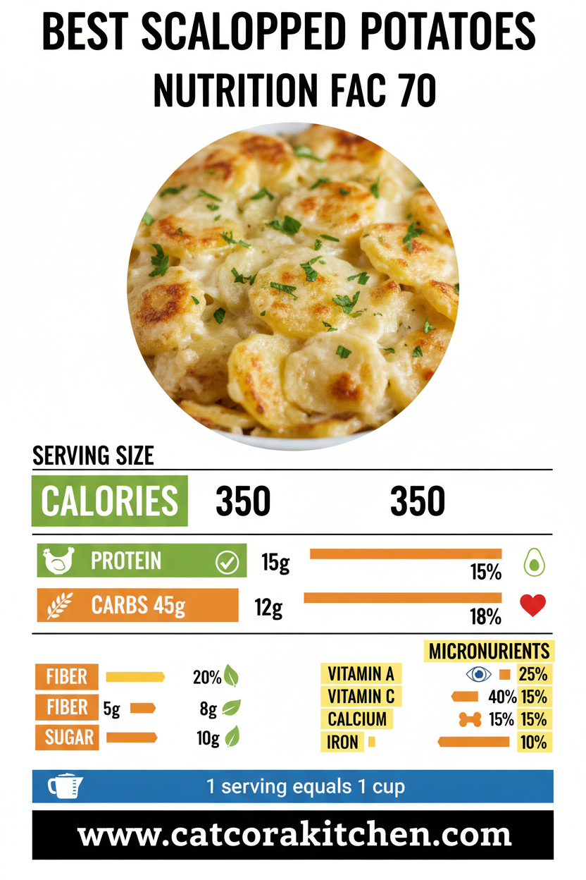 Scalloped potatoes nutritional information