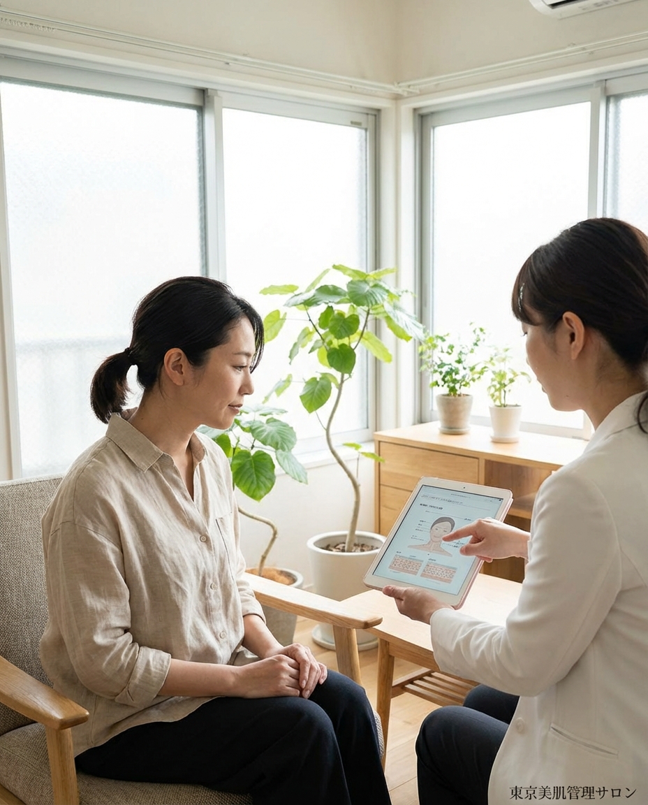カウンセリング風景 東京美肌管理サロン