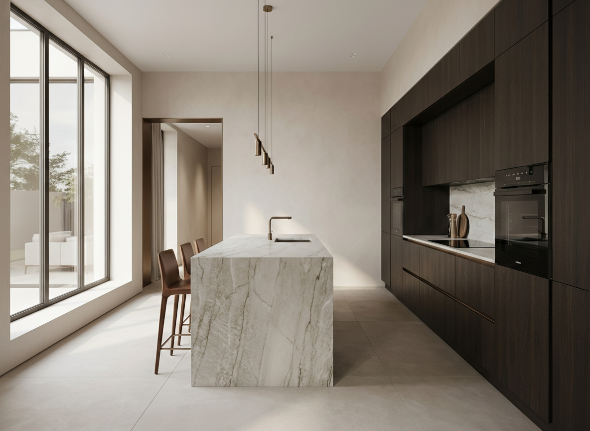 Дизайн кухни в стиле Минимализм — фото интерьера от нейросети RoomGPT