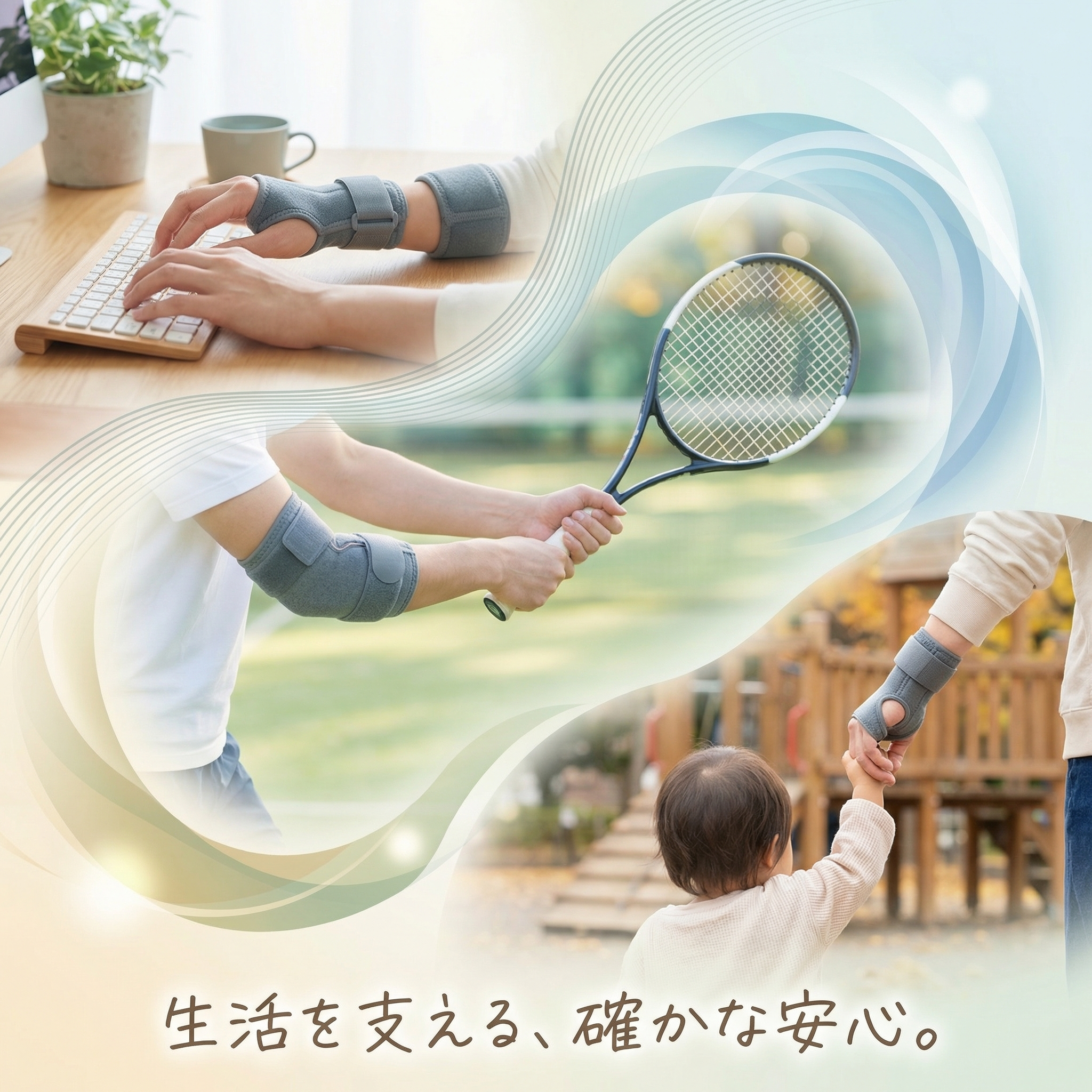 肘の痛みの改善プロセスイメージ