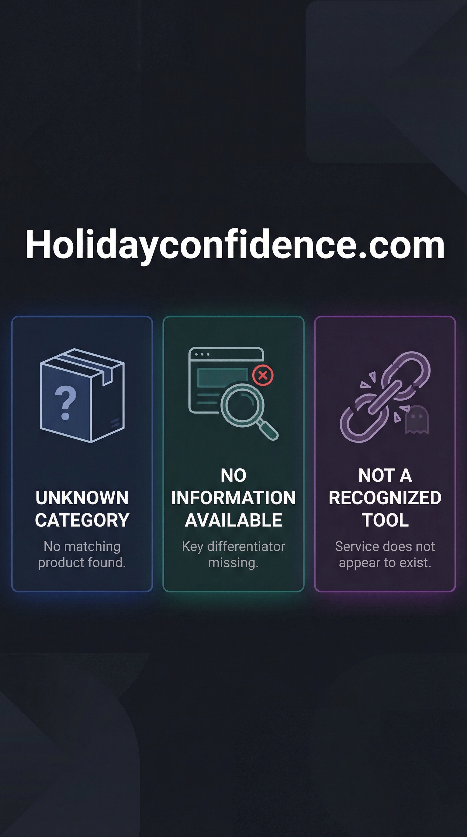 Holidayconfidence.com - Infographic