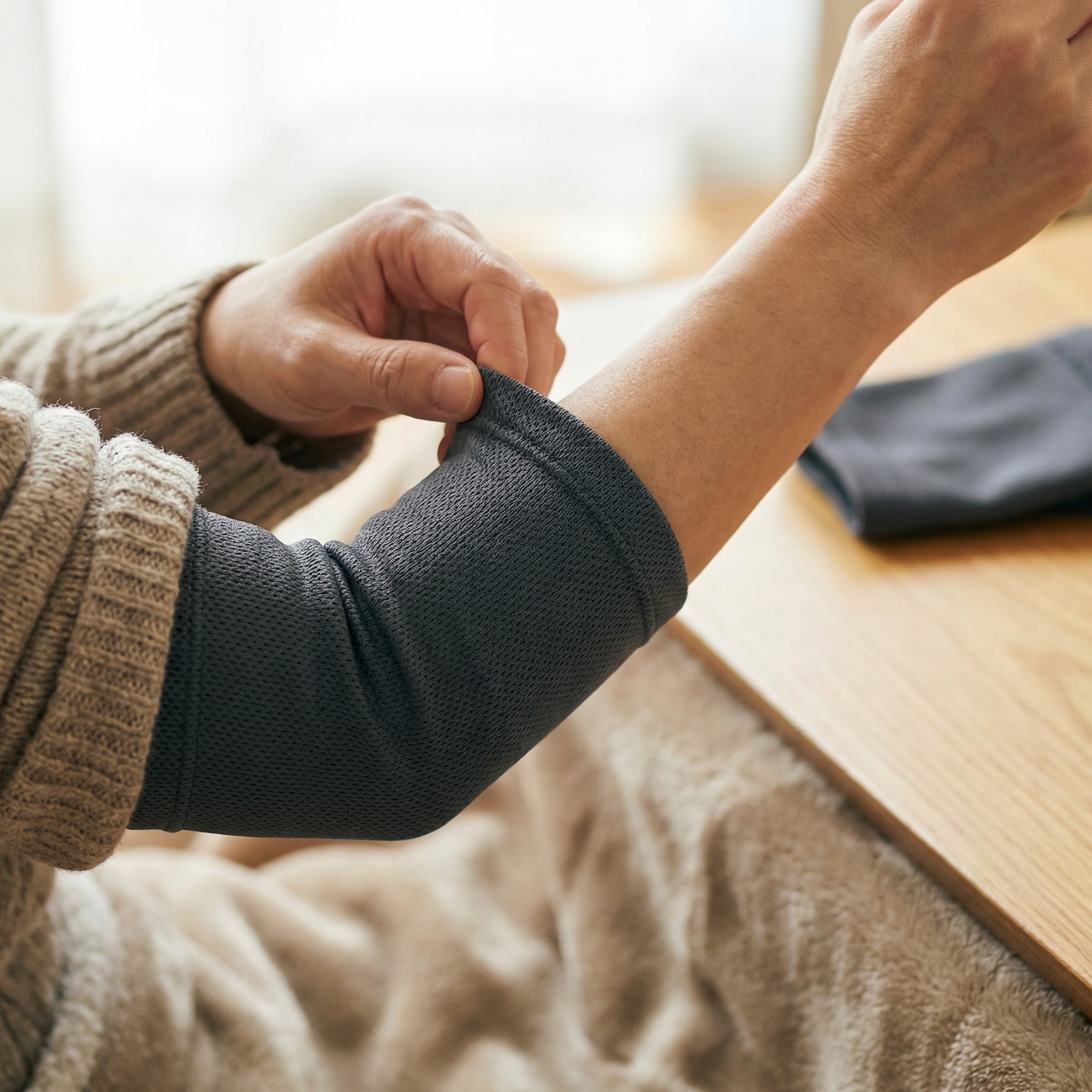 肘のストレスとケアの流れ