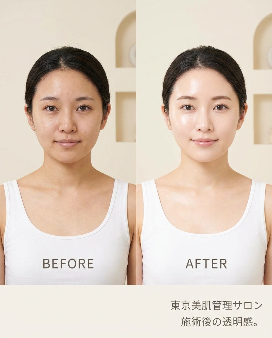 東京美肌管理サロン ビフォーアフター画像