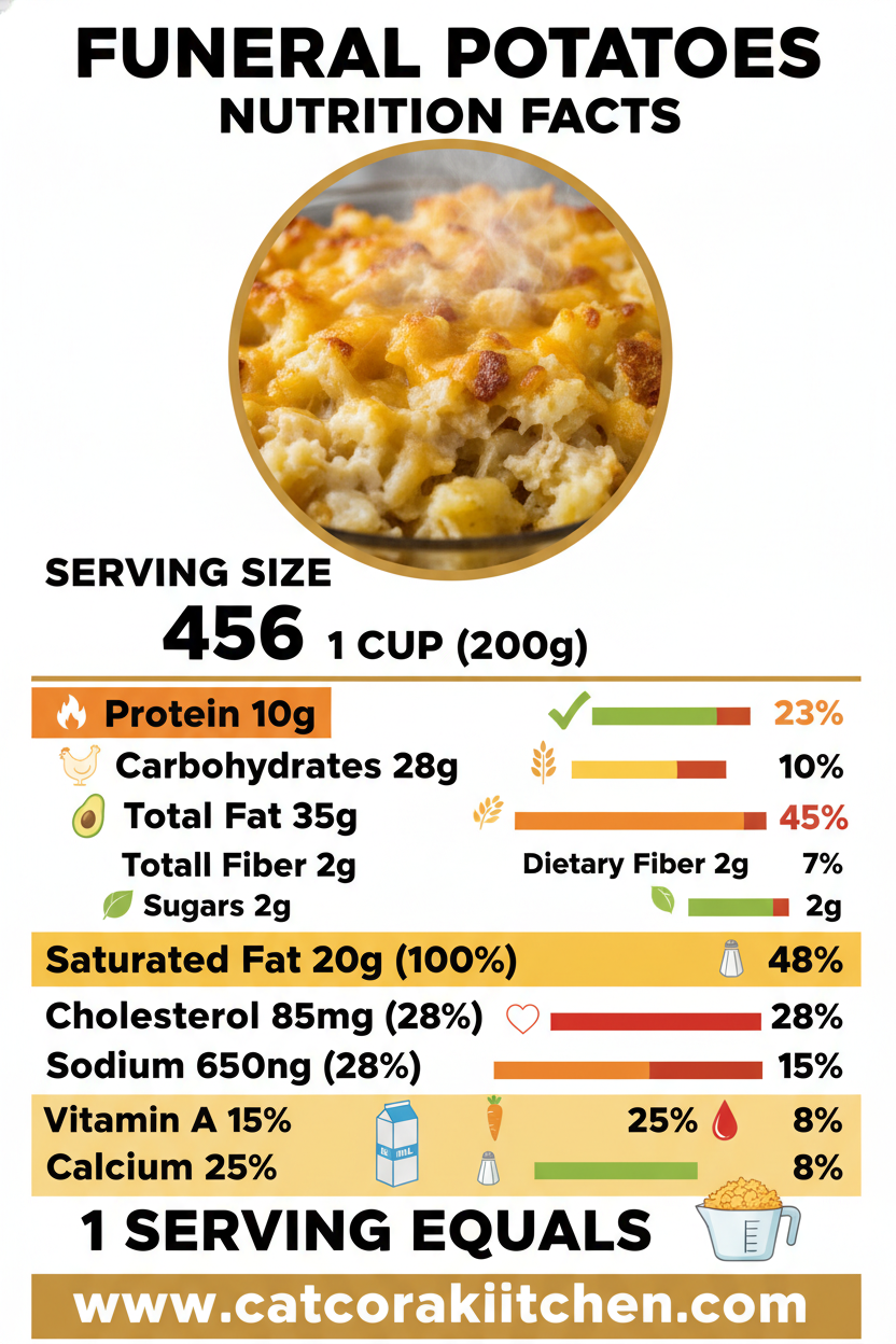 Funeral potatoes nutritional information