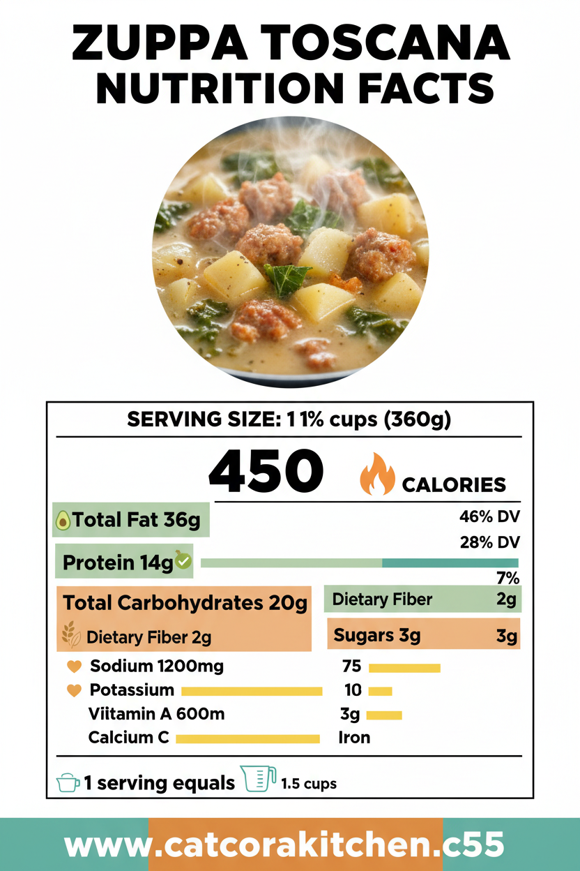 Zuppa Toscana nutritional information