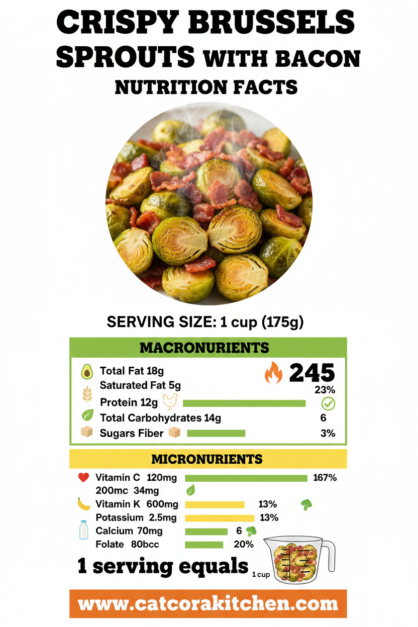 Crispy Brussels Sprouts with Bacon nutritional information