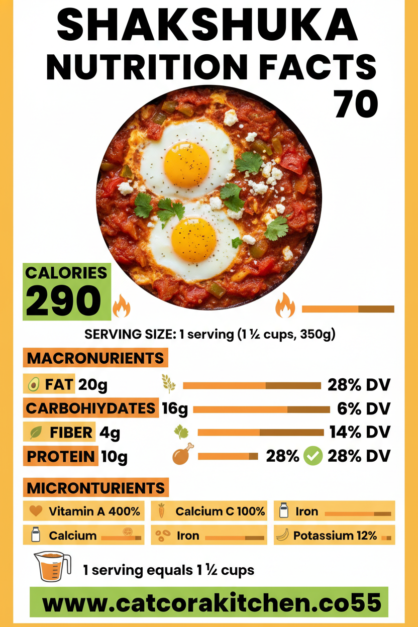 Shakshuka nutritional information