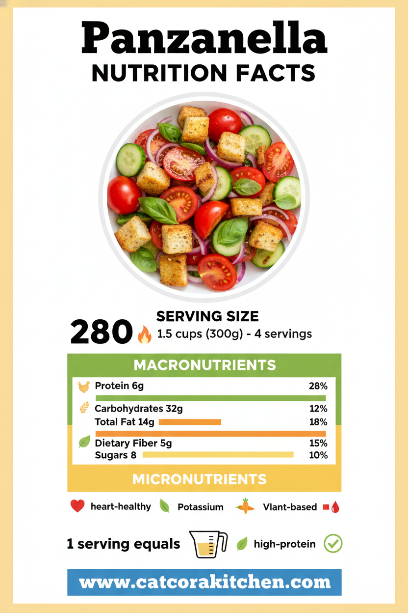 Panzanella nutritional information