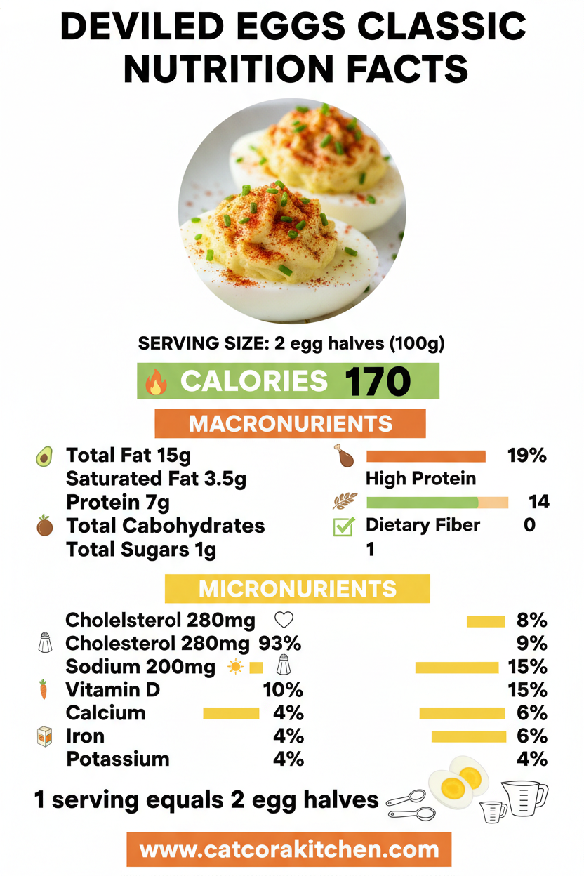 Deviled eggs nutritional information