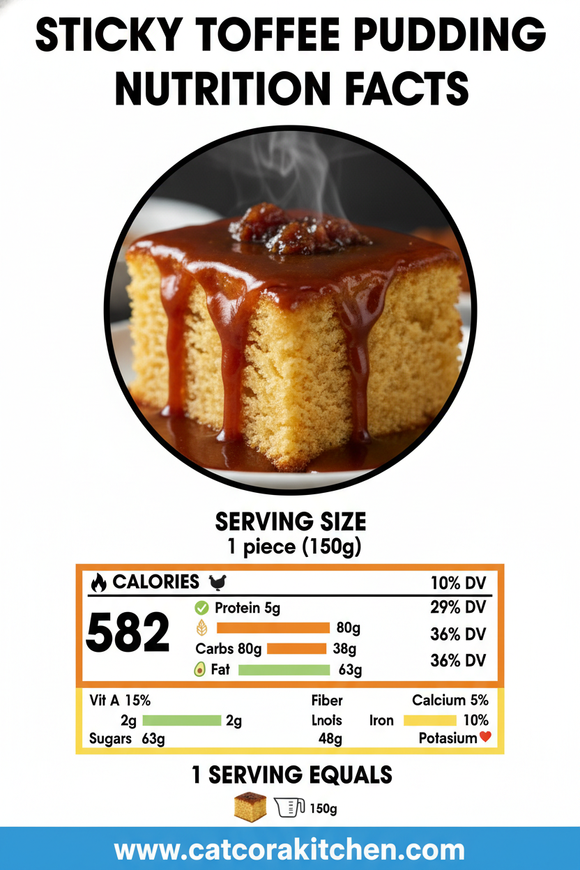 Sticky toffee pudding nutritional information