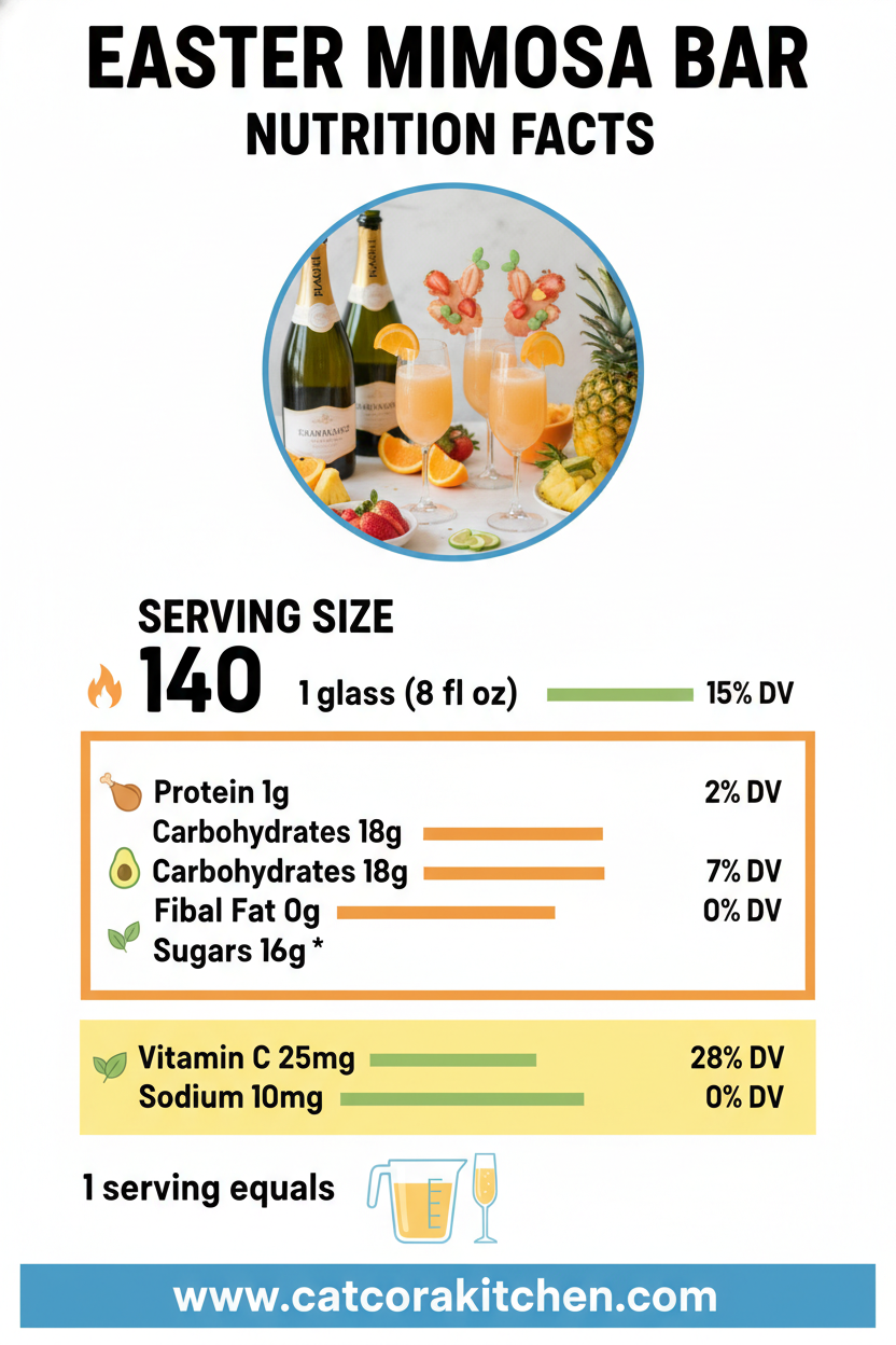 Easter mimosa bar nutritional information