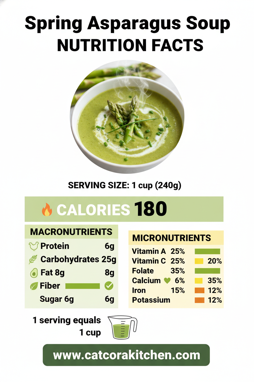 Spring asparagus soup nutritional information