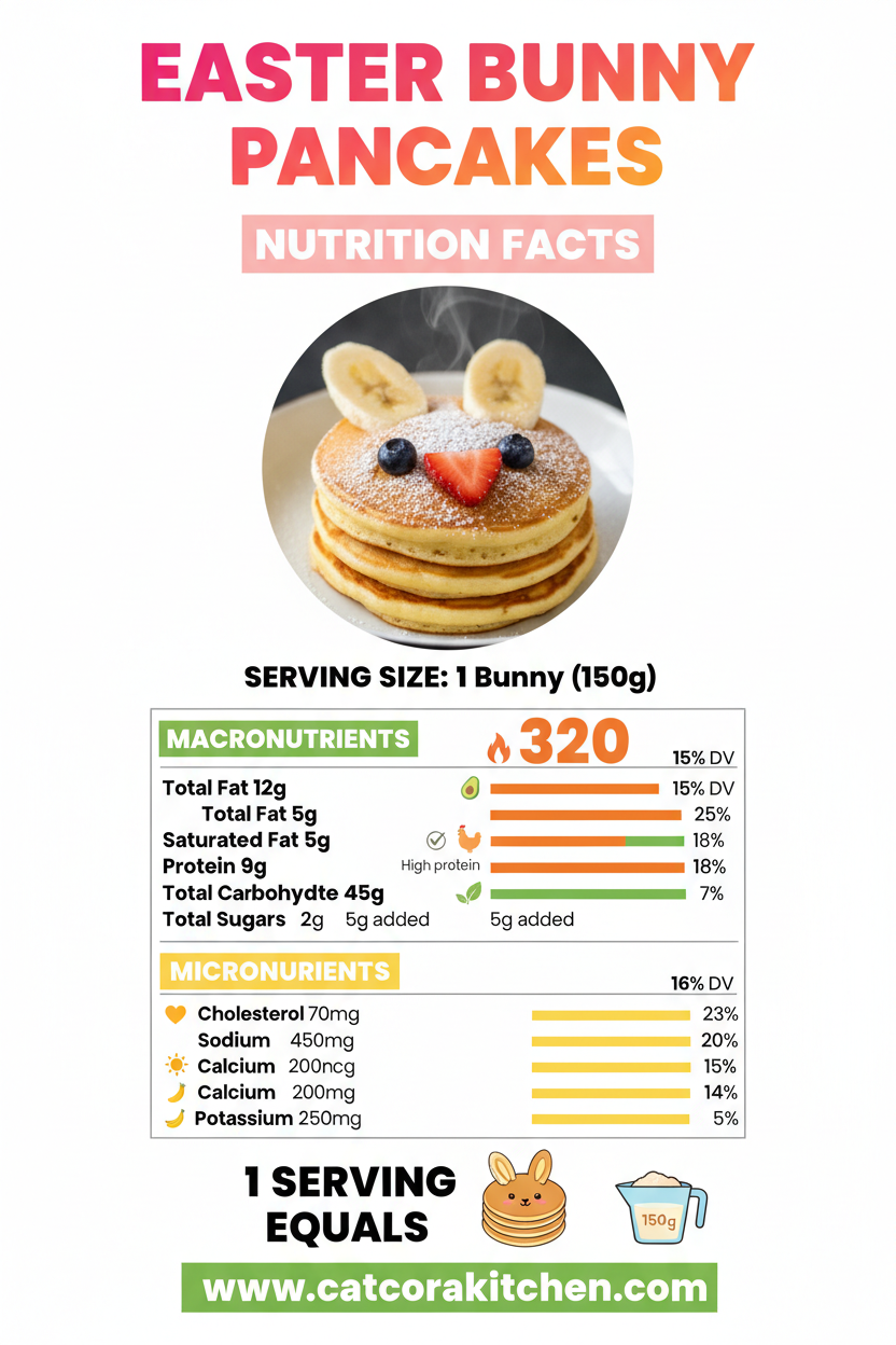 Easter bunny pancakes nutritional information