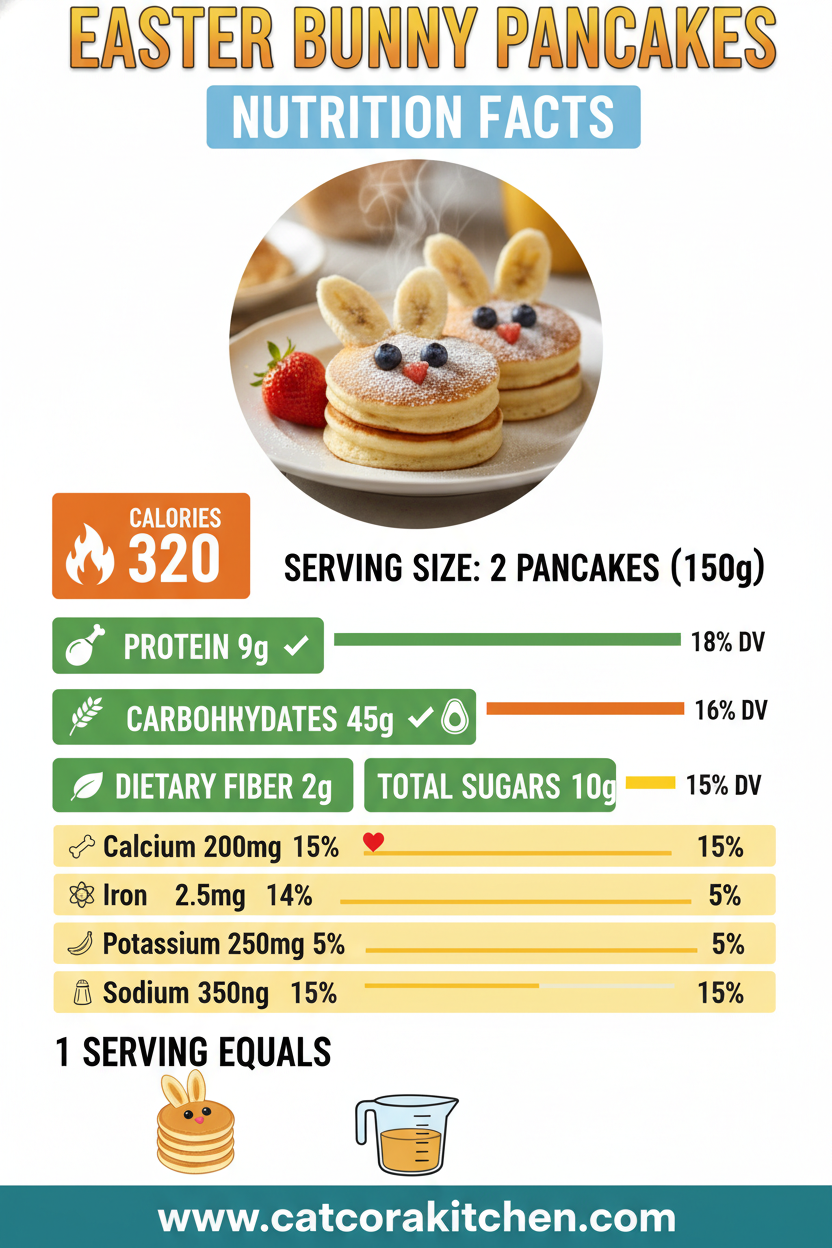 Easter bunny pancakes nutritional information