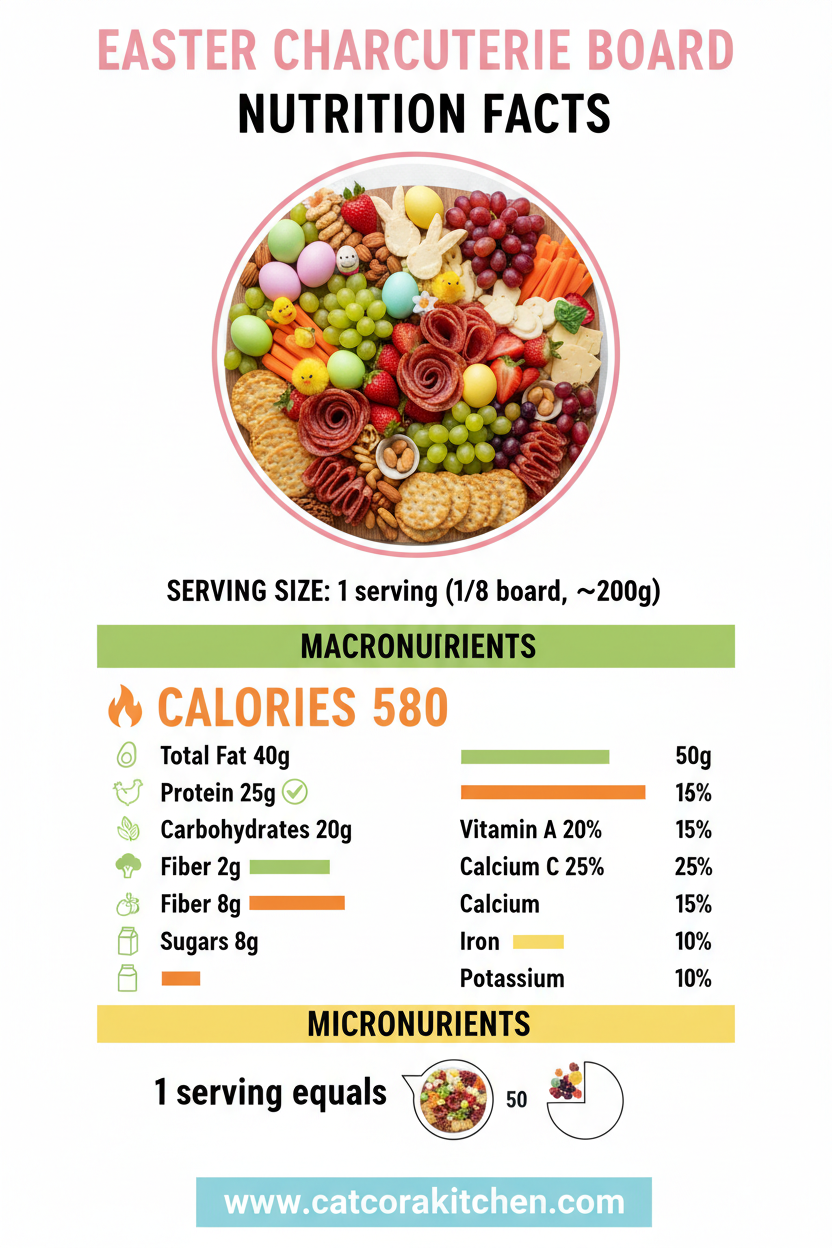 Easter charcuterie board nutritional information