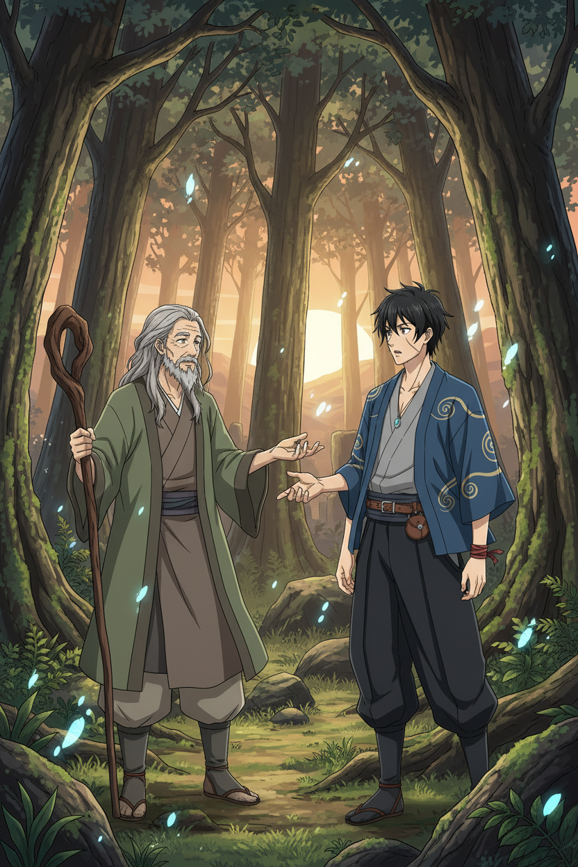 he found a old man in forest