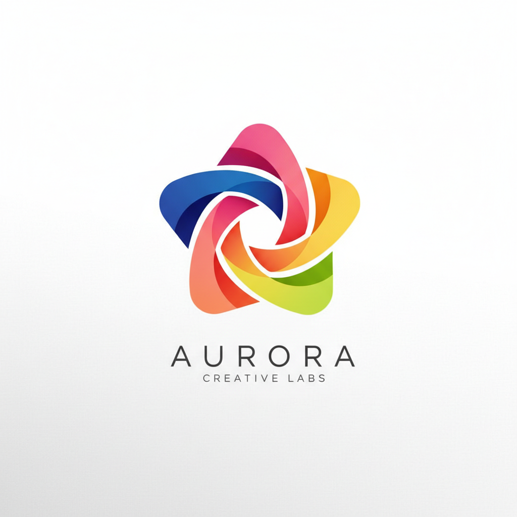 Professional AI-generated logo design with clean geometric shapes