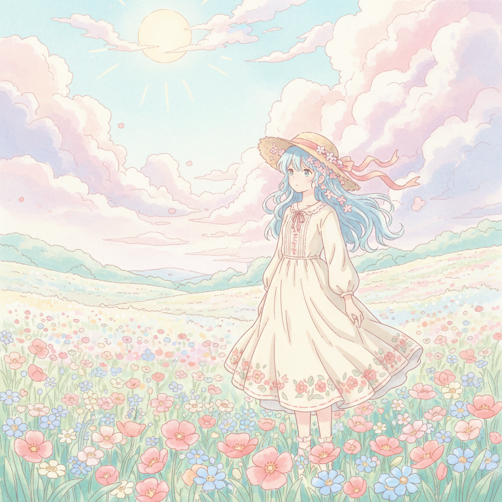 AI image tools comparison — anime character illustration in Studio Ghibli style