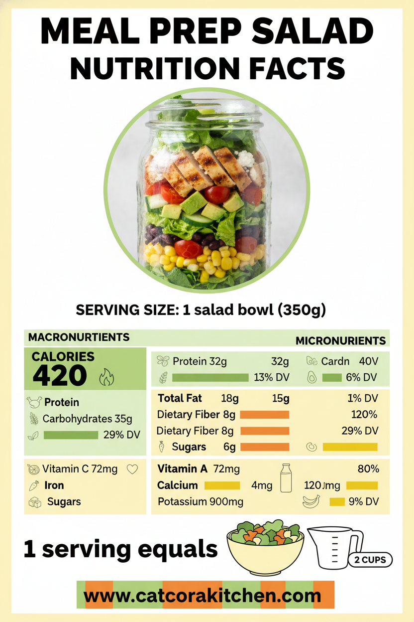 Meal Prep Salad nutritional information
