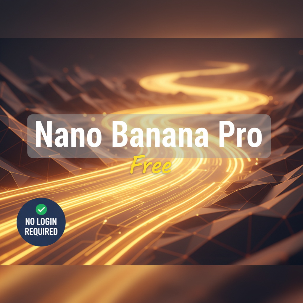 Nano Banana Pro Free hero — Pro-tier AI image generator with no login required